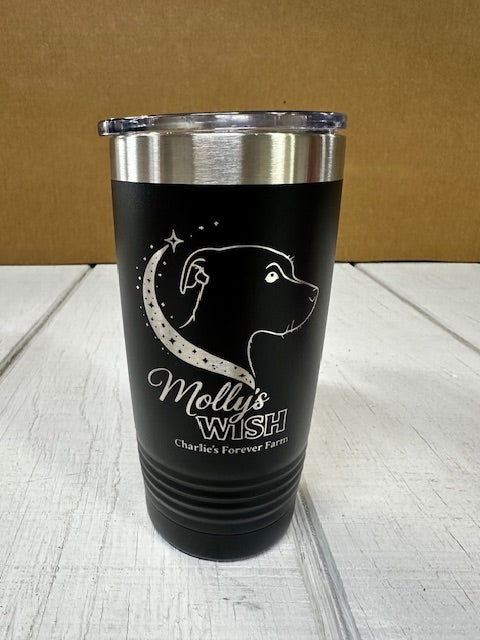 20 oz. Molly's Wish Logo Tumbler