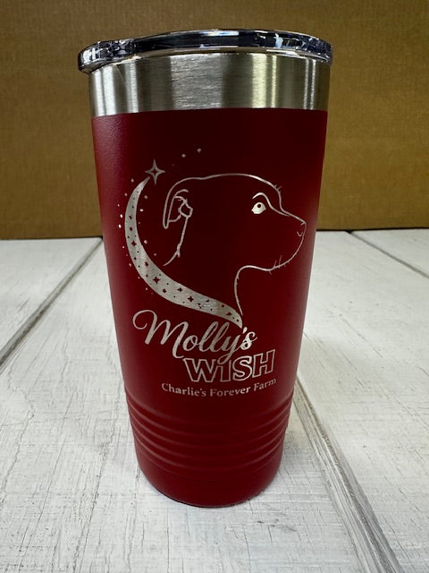 20 oz. Molly's Wish Logo Tumbler