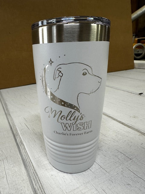 20 oz. Molly's Wish Logo Tumbler