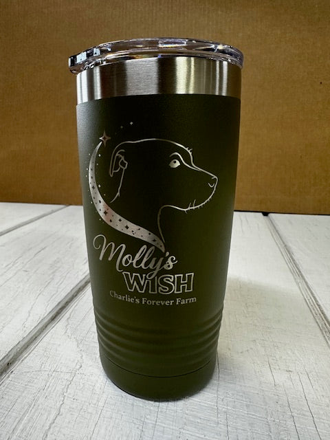 20 oz. Molly's Wish Logo Tumbler