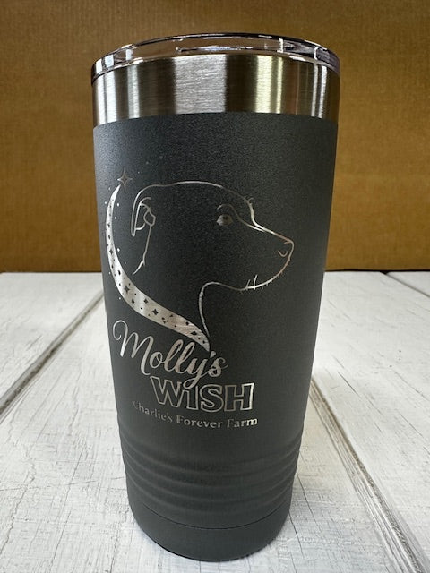 20 oz. Molly's Wish Logo Tumbler